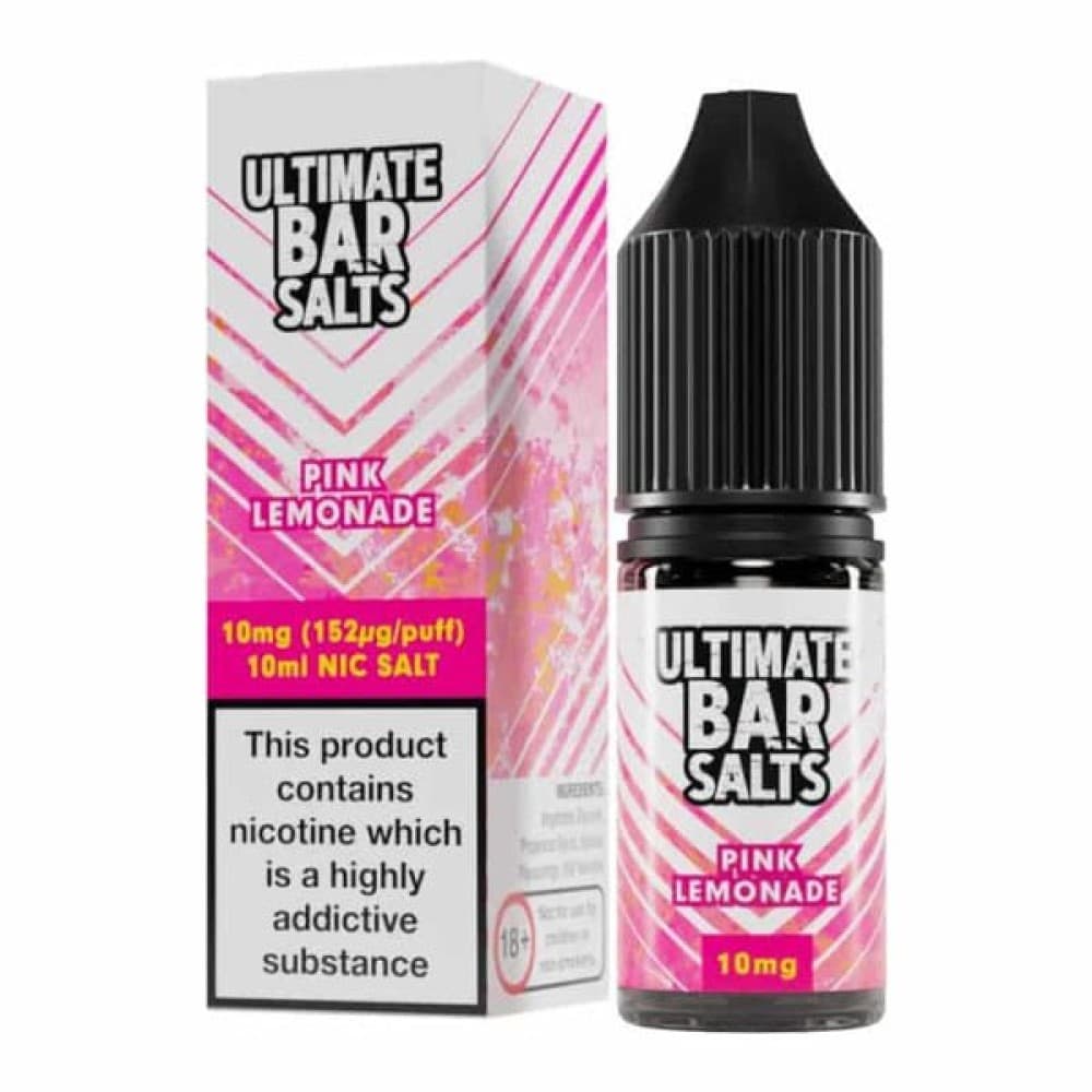 Pink Lemonade / 10MG Ultimate Bar Salt E-liquids Nic Salts-10ml- Box of 10