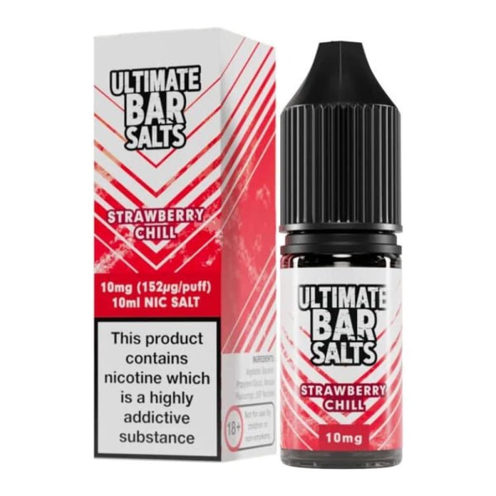 Strawberry Chill / 10MG Ultimate Bar Salt E-liquids Nic Salts-10ml- Box of 10