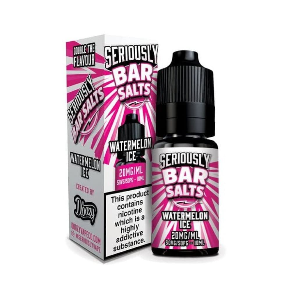 Watermelon Ice / 10MG Seriously Bar Salt E-liquids Nic Salts-10ml- Box of 10