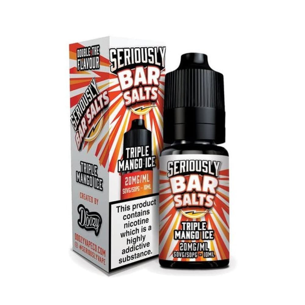 Mango Ice / 10MG Seriously Bar Salt E-liquids Nic Salts-10ml- Box of 10