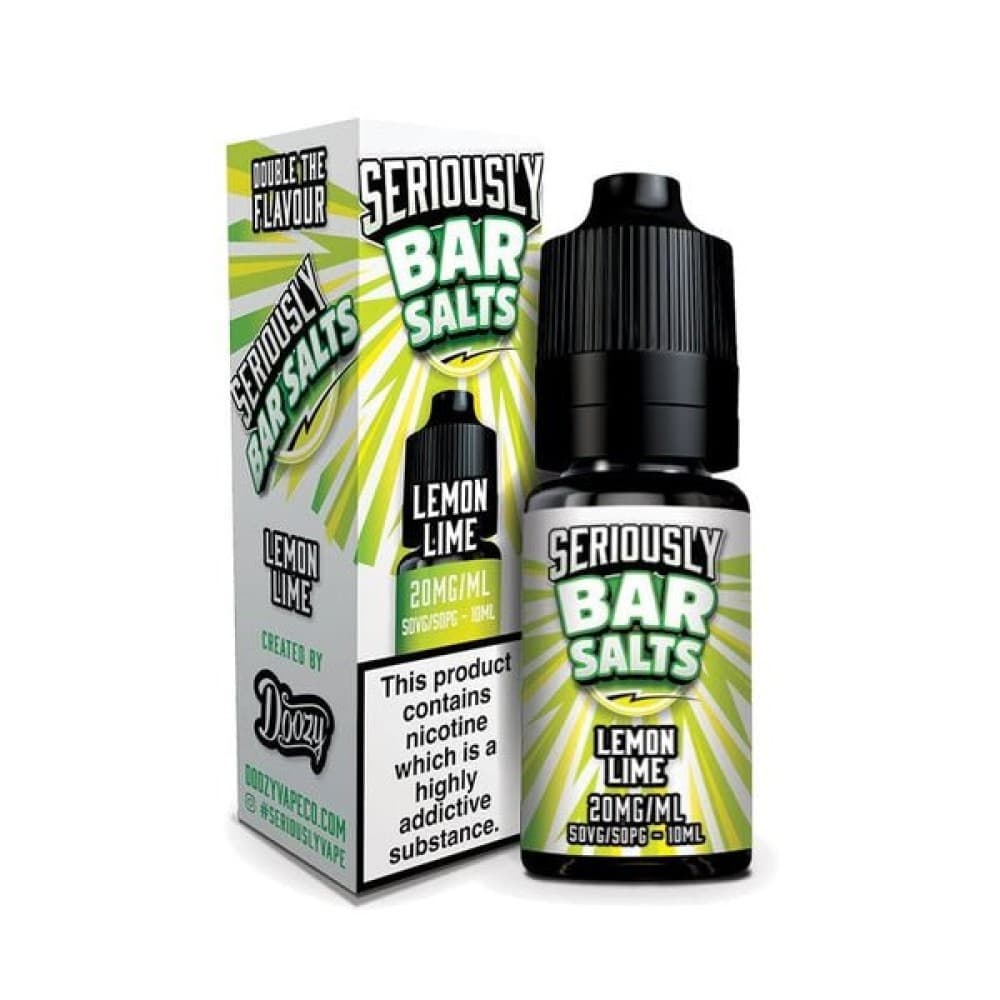 Lemon Lime / 10MG Seriously Bar Salt E-liquids Nic Salts-10ml- Box of 10