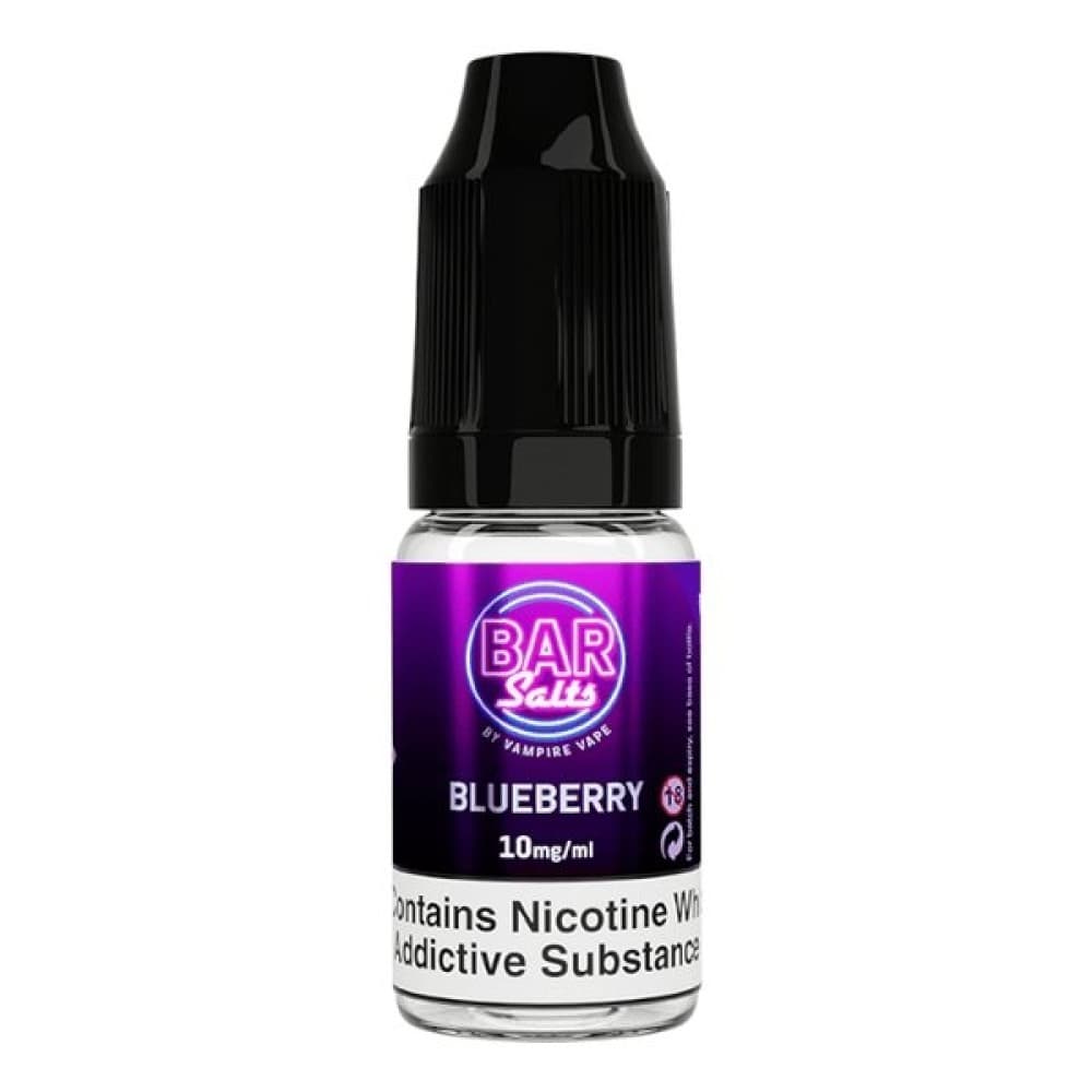 Blueberry / 10MG Vampire Vape Bar Salt E-liquid Nic Salts-10ml- Box of 10