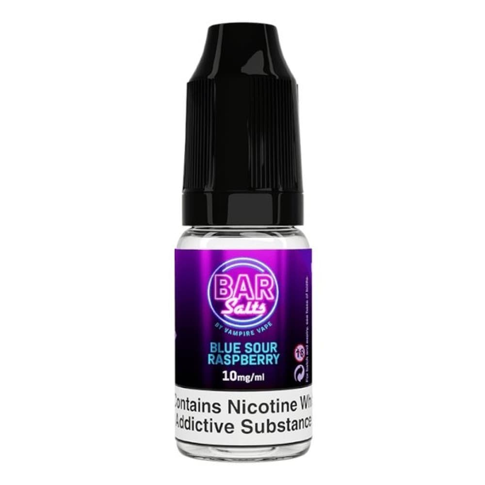 Blue Sour Raspberry / 10MG Vampire Vape Bar Salt E-liquid Nic Salts-10ml- Box of 10