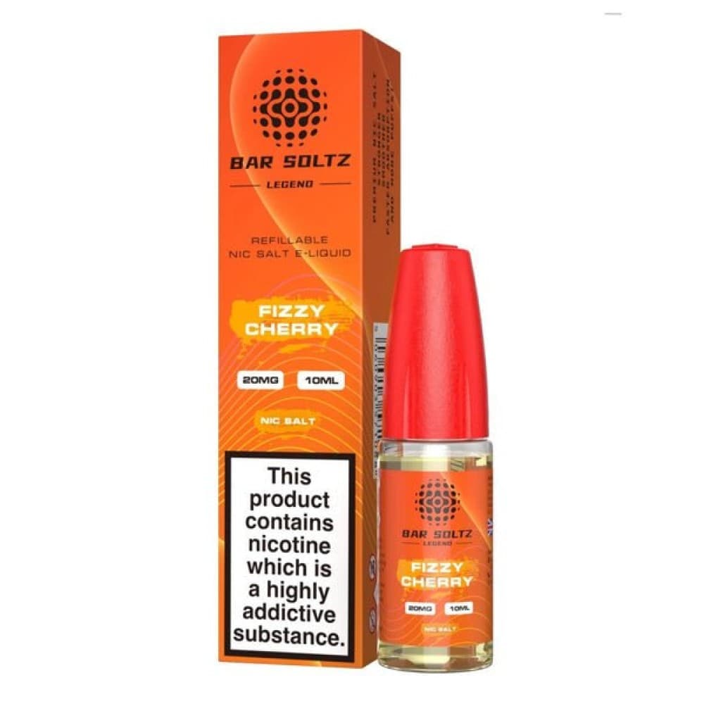 Fizzy Cherry / 10MG Bar Soltz Legend E-liquids Nic Salts 10ml- Box of 10