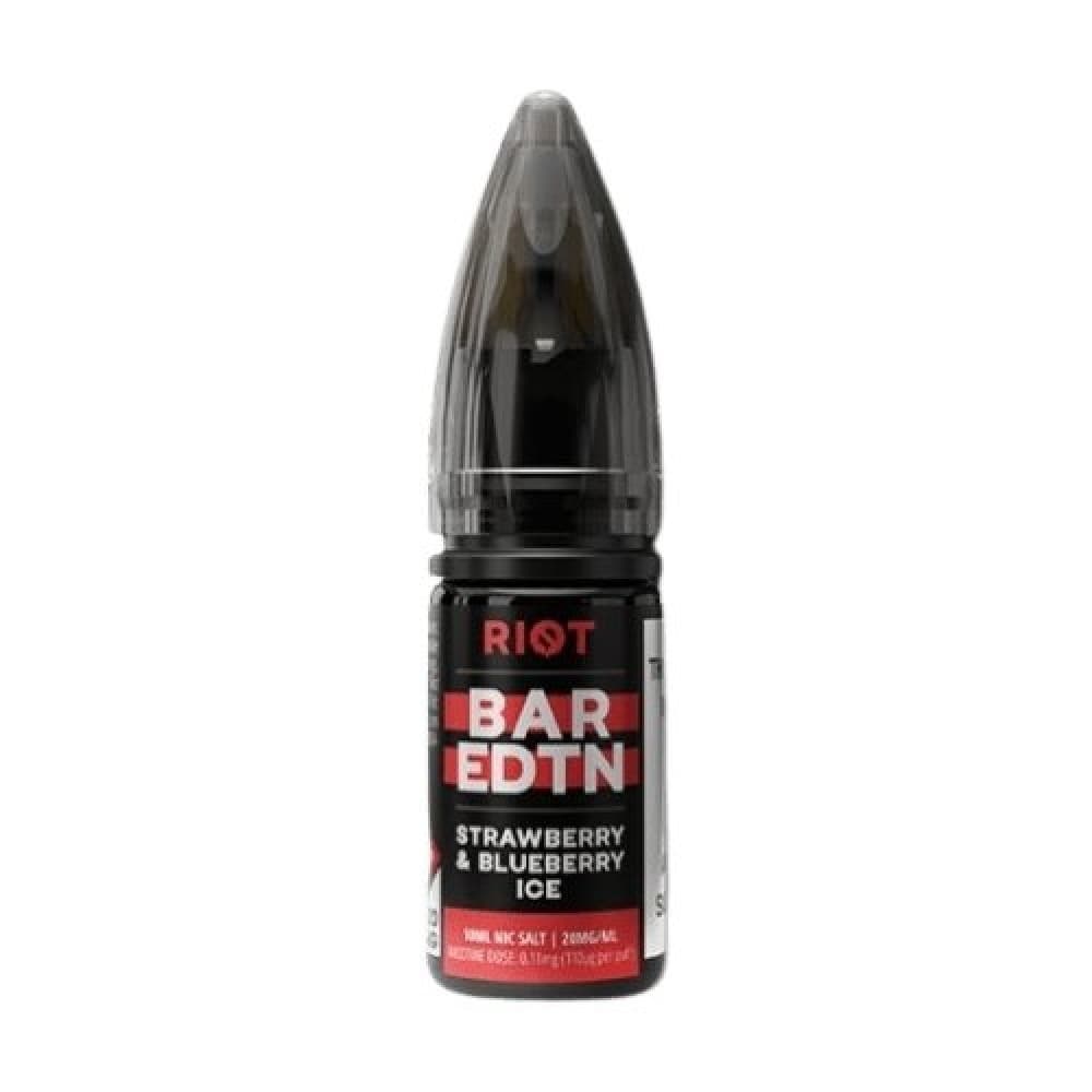 Strawberry Blueberry Ice Riot Squad Bar Edition E-liquids Nic Salt 10ml- Box of 10