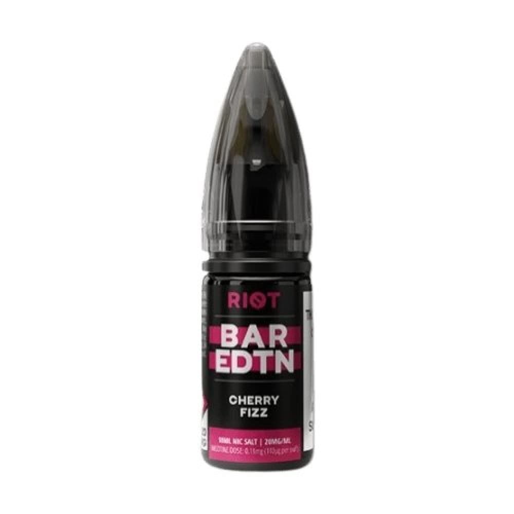 Cherry Fizzy Riot Squad Bar Edition E-liquids Nic Salt 10ml- Box of 10