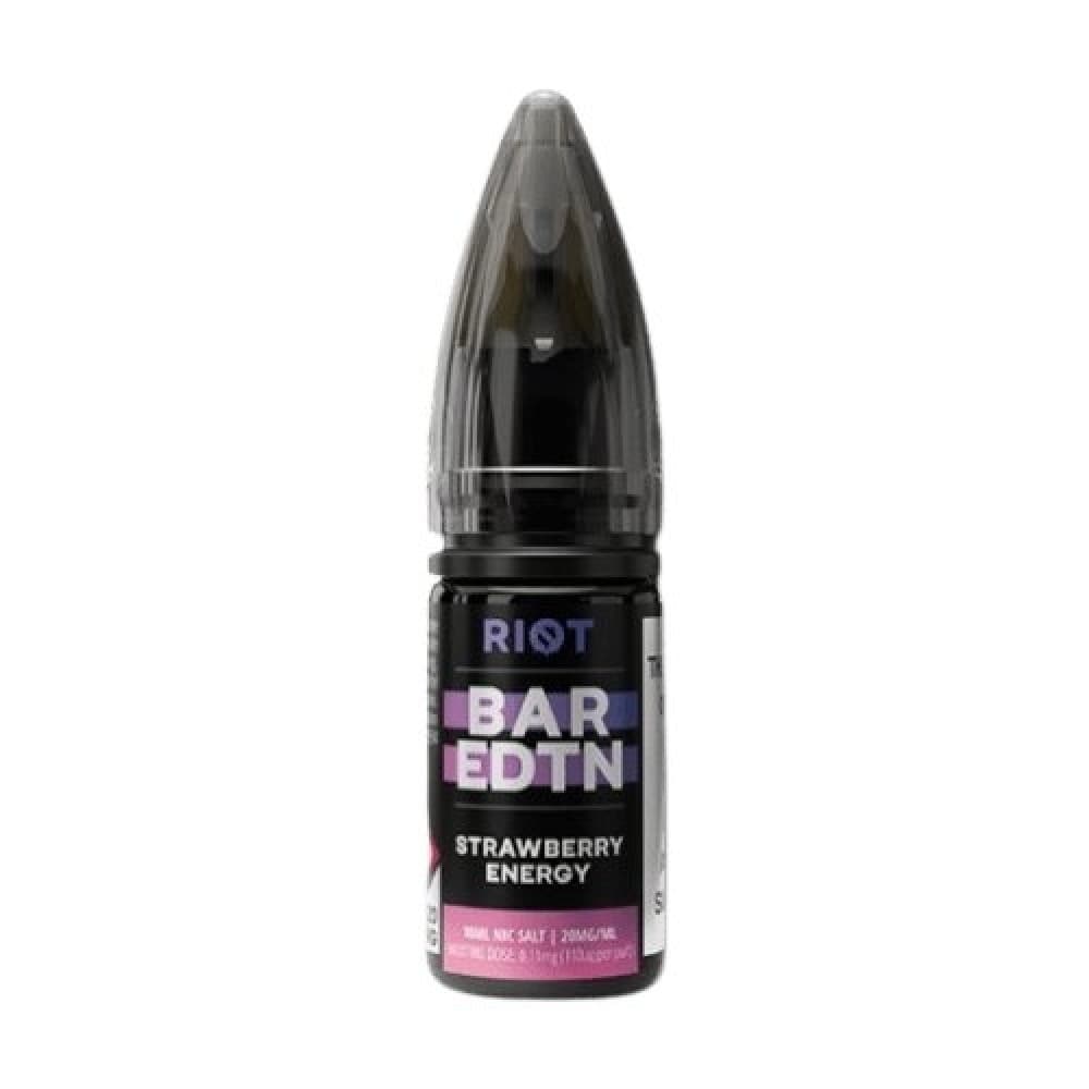 Strawberry Energy Riot Squad Bar Edition E-liquids Nic Salt 10ml- Box of 10