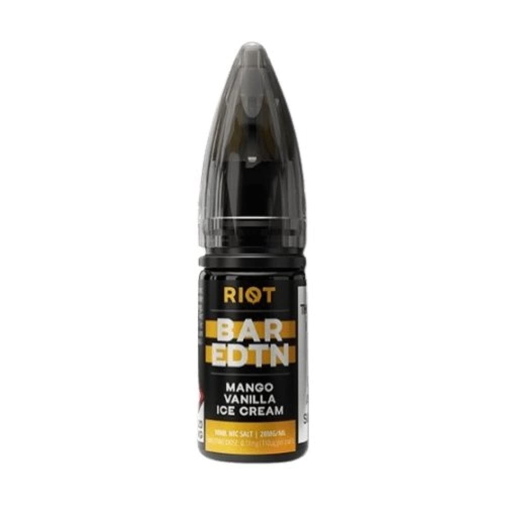 Mango Vanilla Ice Cream Riot Squad Bar Edition E-liquids Nic Salt 10ml- Box of 10