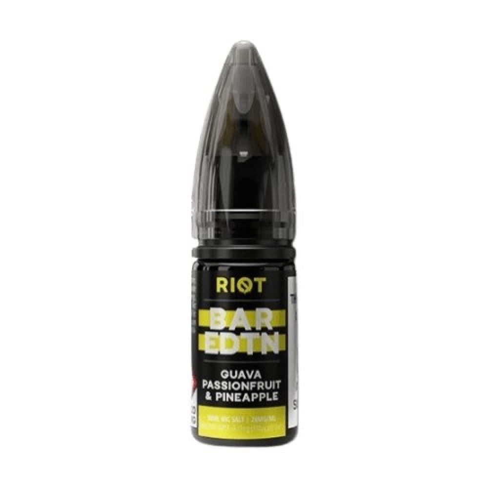 Guava Passionfruit & Pineapple Riot Squad Bar Edition E-liquids Nic Salt 10ml- Box of 10