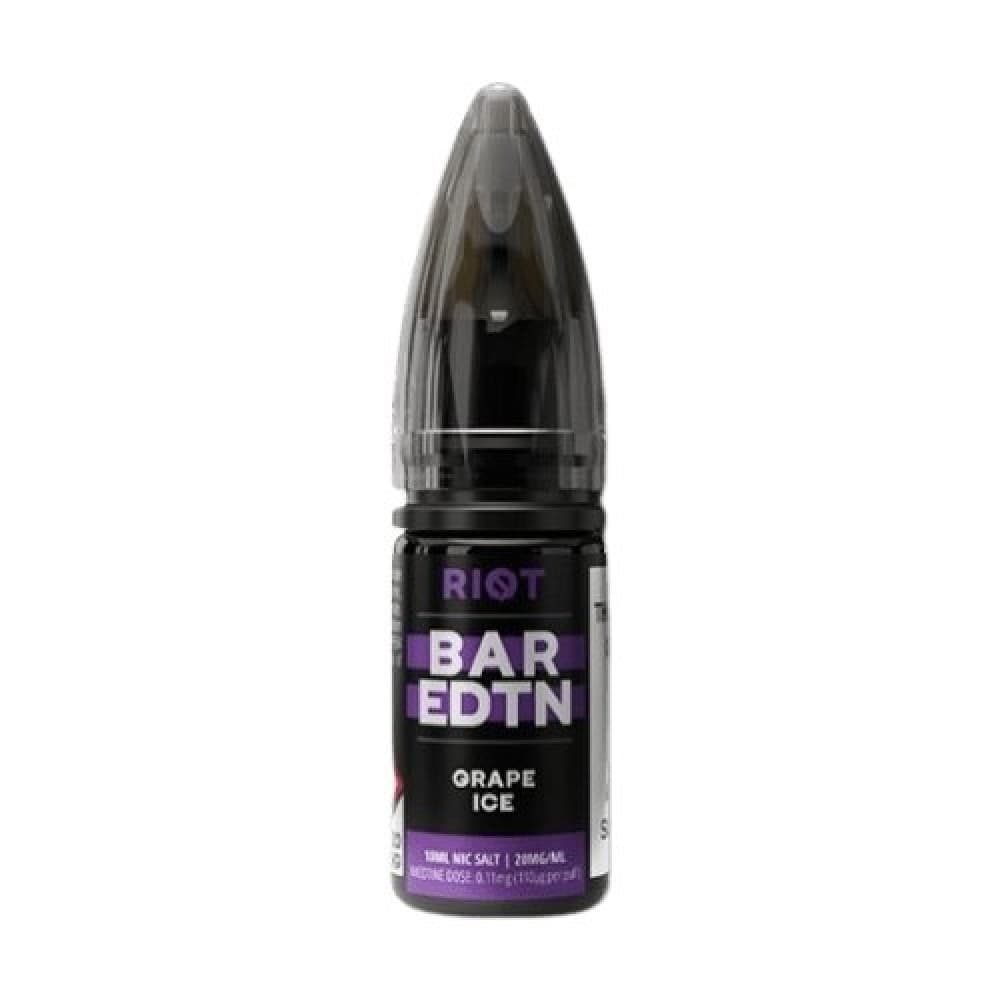 Grape Ice Riot Squad Bar Edition E-liquids Nic Salt 10ml- Box of 10
